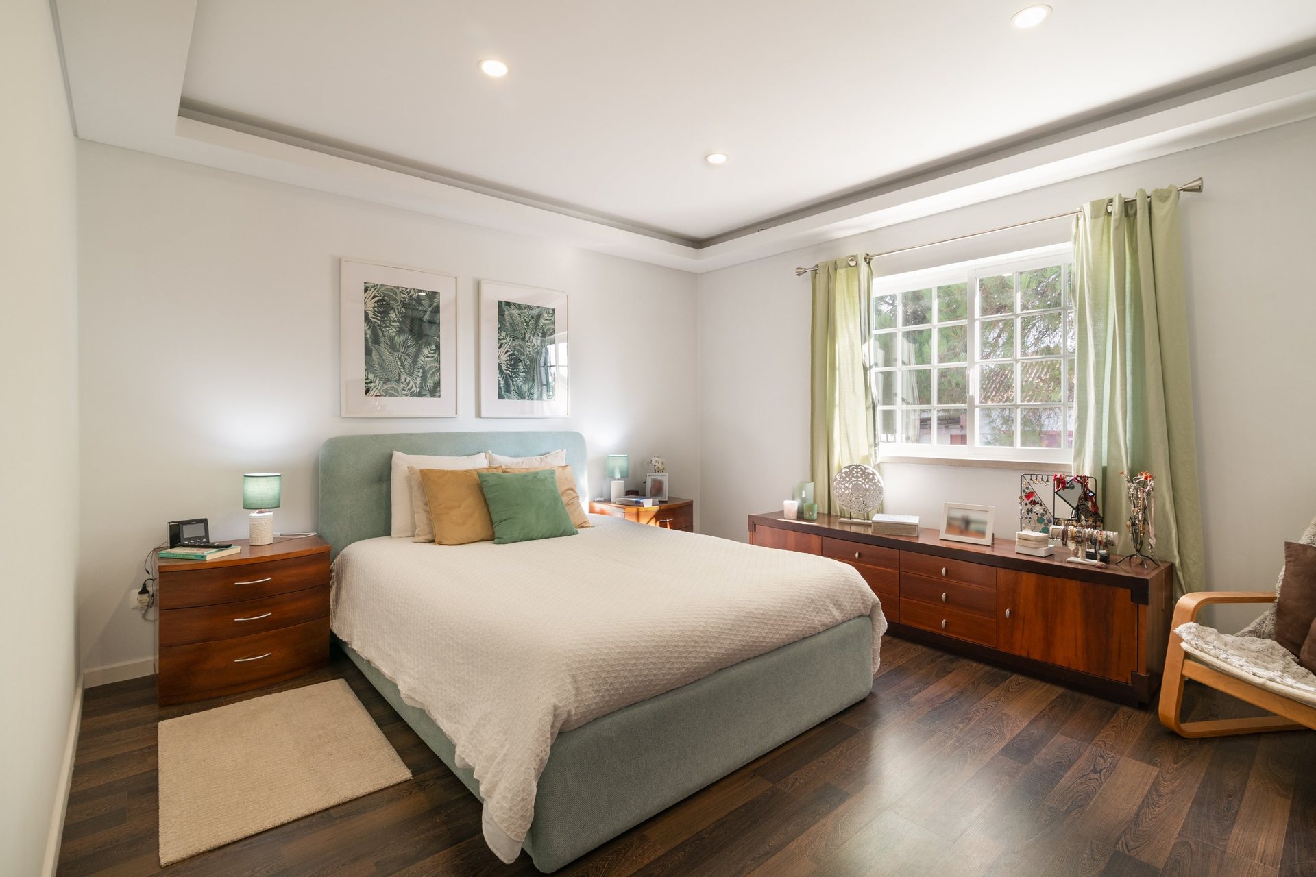 Quarto do primeiro andar, com varanda
